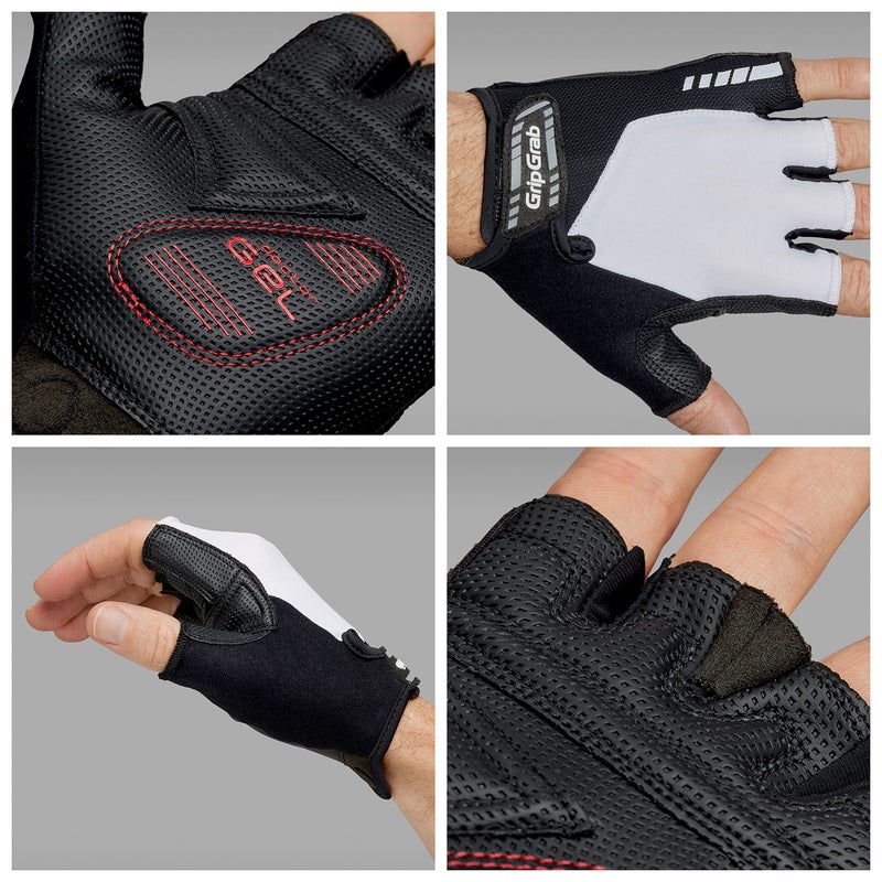 GripGrab ProGel 4mm DoctorGel Padded Short Finger Summer Cycling Gloves Comfortable Cushioned Fingerless Bike Glove - Image 3